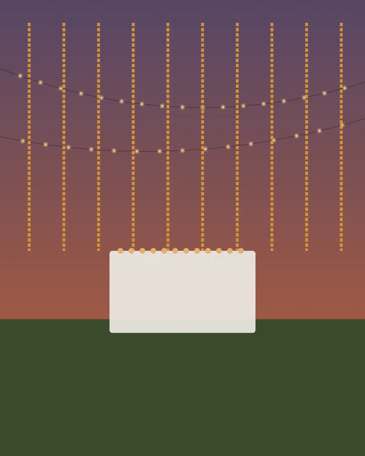 Dance floor on the lawn