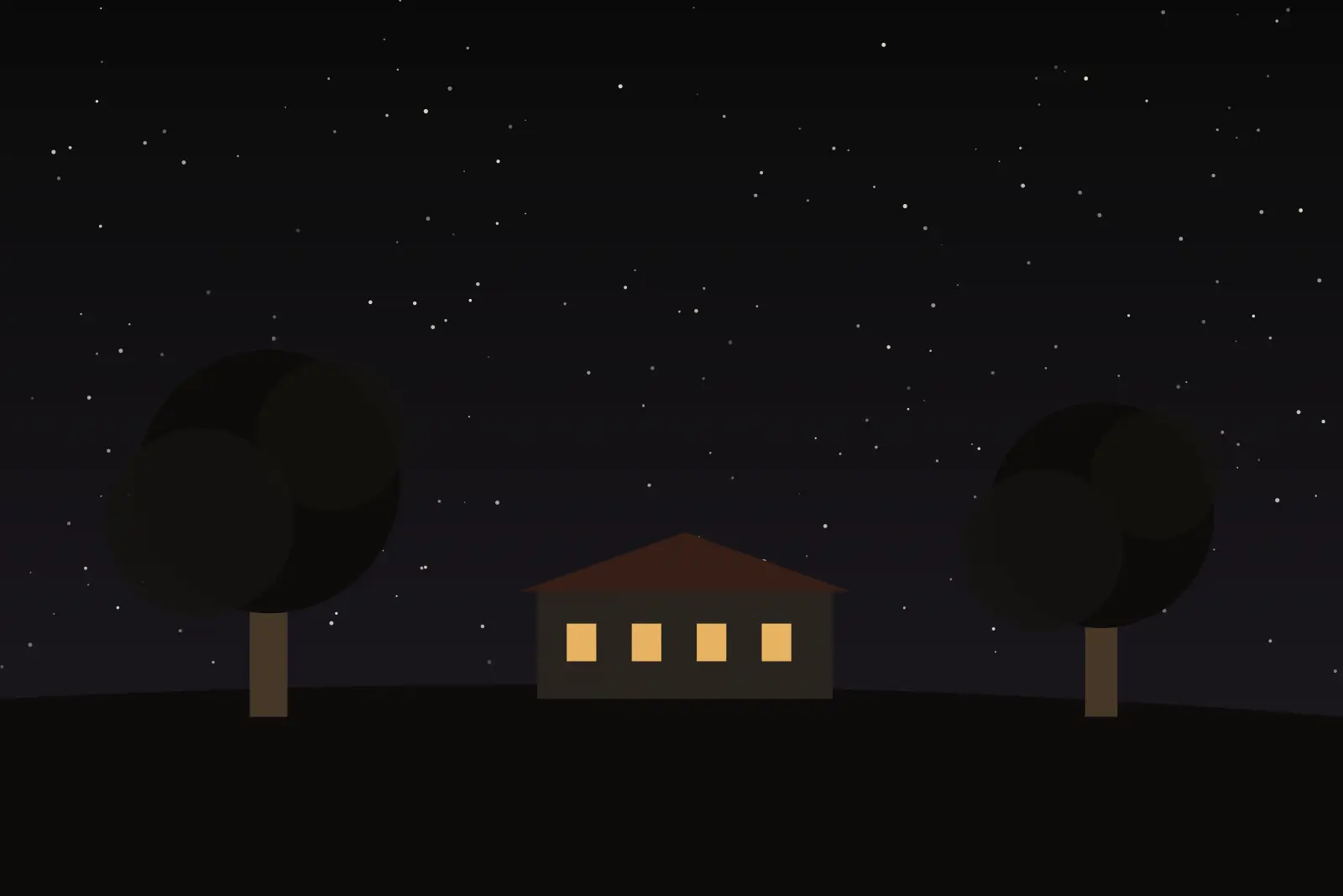 Stars over the farmhouse
